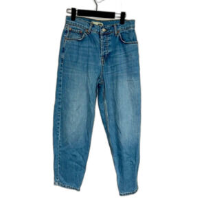 Topshop Blue Straight Leg Jeans